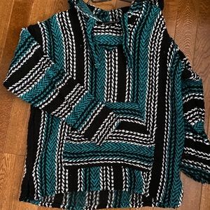 Boho hooded pullover